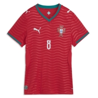 Camiseta Portugal Bruno Fernandes #8 Primera Equipación Replica Mundial 2026 para mujer mangas cortas